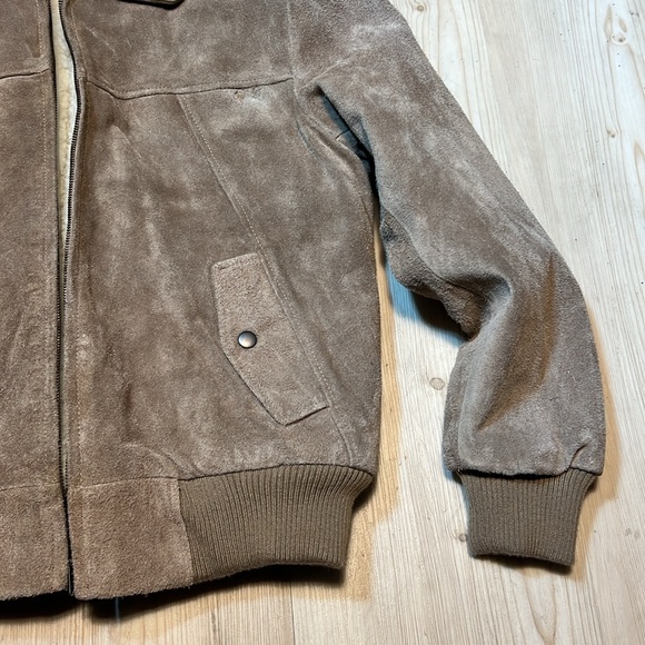 Michael Charles Vintage Suede Bomber Jacket - Picture 6 of 16